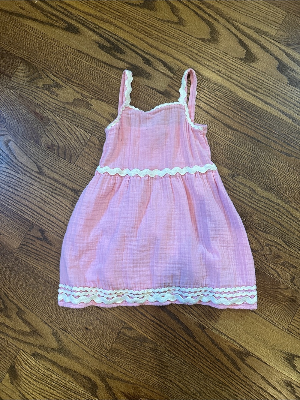 GUC Old Navy Pink Sundress with White Trim; 4T
